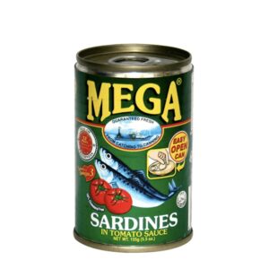 Mega Sardines in Tomato Sauce (Easy Open Can) 155g