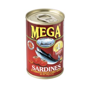 Mega Sardines in Tomato Sauce ( Hot) Chili Added Hot 155g