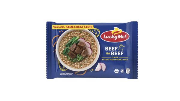 Lucky Me Beef na Beef Flavor Instant Mami Noodles 55g
