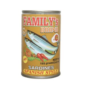 Familys Brand Sardines in Spanish Style Hot 155g