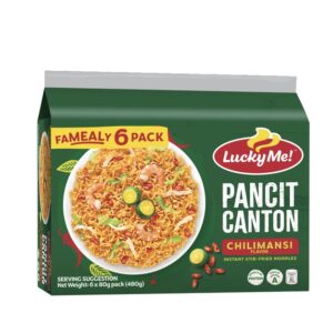 Lucky Me Pancit Canton Instant Noodles Chilimansi Multipack 60g 6s