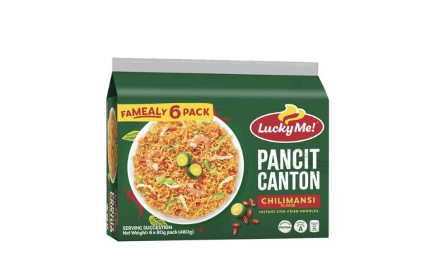 Lucky Me Pancit Canton Instant Noodles Chilimansi Multipack 60g 6s