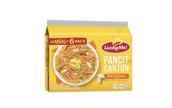 Lucky Me Pancit Canton Instant Noodles Original Multipack 60g 6s