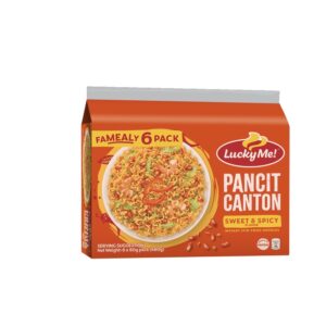 Lucky Me Pancit Canton Instant Noodles Sweet and Spicy Multipack 60g 6s