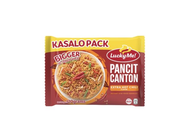 Lucky Me Pancit Canton Extra Hot Chili 120g - Kasalo Pack