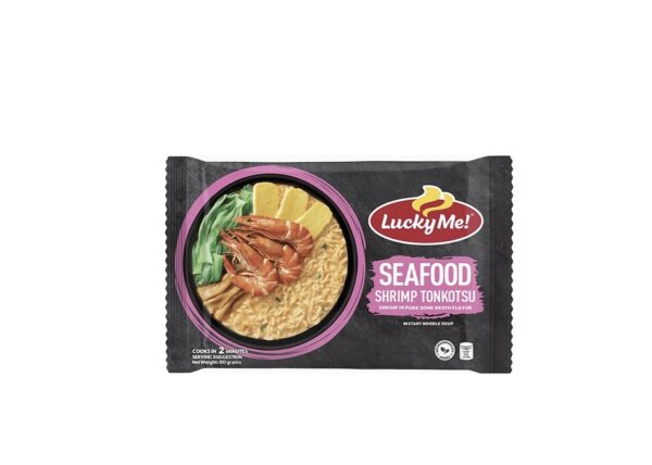 Lucky Me Seafood Shrimp Tonkotsu Pouch 60g