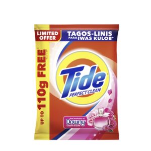 Tide Perfect Clean Detergent Powder With Downy Garden Bloom 585g