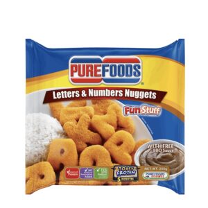Purefoods Letters and Numbers Nuggets W/ BBQ Sauce 200g