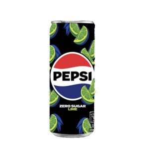Pepsi Zero Sugar Lime Soda in a Can 320ml
