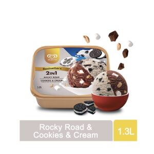 Selecta Rocky Road - Cookies and Cream Ice Cream 1.3L