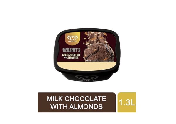 Selecta Hershey’s Milk Almonds Ice Cream 1.3L