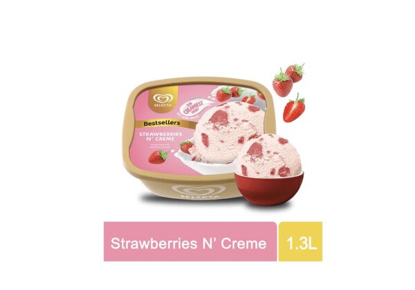 Selecta Strawberries ‘N Creme Ice Cream 1.3L