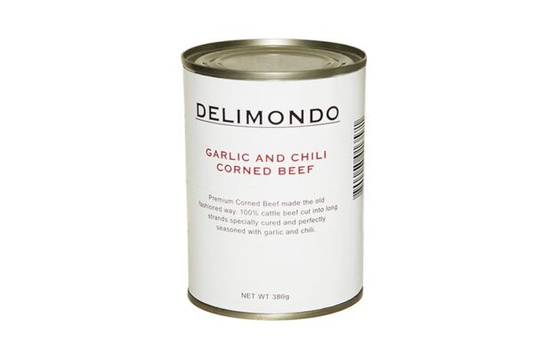 Delimondo Corned Beef Garlic and Chili 380g