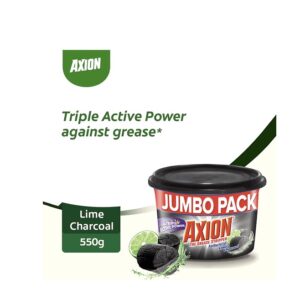 Axion Dishwashing Paste Lime Charcoal 550g