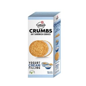 Culture Blends Crumbs Oats Sandwich Cookies Yogurt Cream Filling 180g