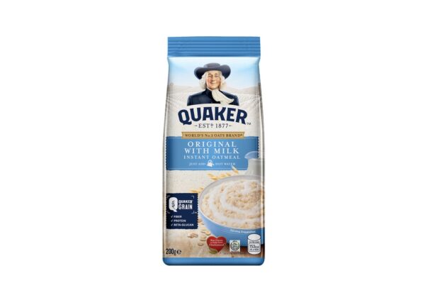 Quaker Original With Milk Instant Oatmeal 200g