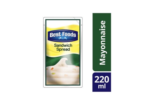 Best Foods Sandwich Spread Regular Pouch 220ml