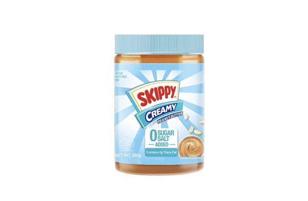 Skippy Creamy No Sugar No Salt Peanut Butter 280g