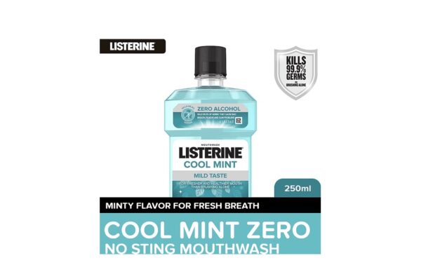 Listerine Cool Mint Zero Mouthwash 250ml