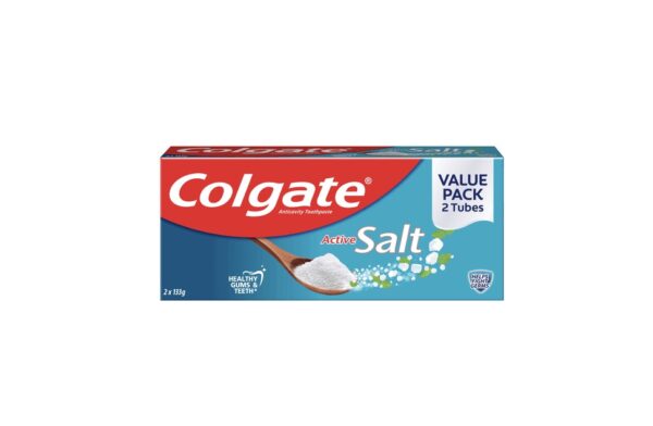 Colgate Active Salt Toothpaste Twin Pack 133g x 2s