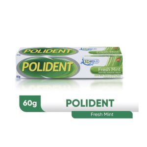 Polident Fresh Mint Denture Adhesive Cream 60g